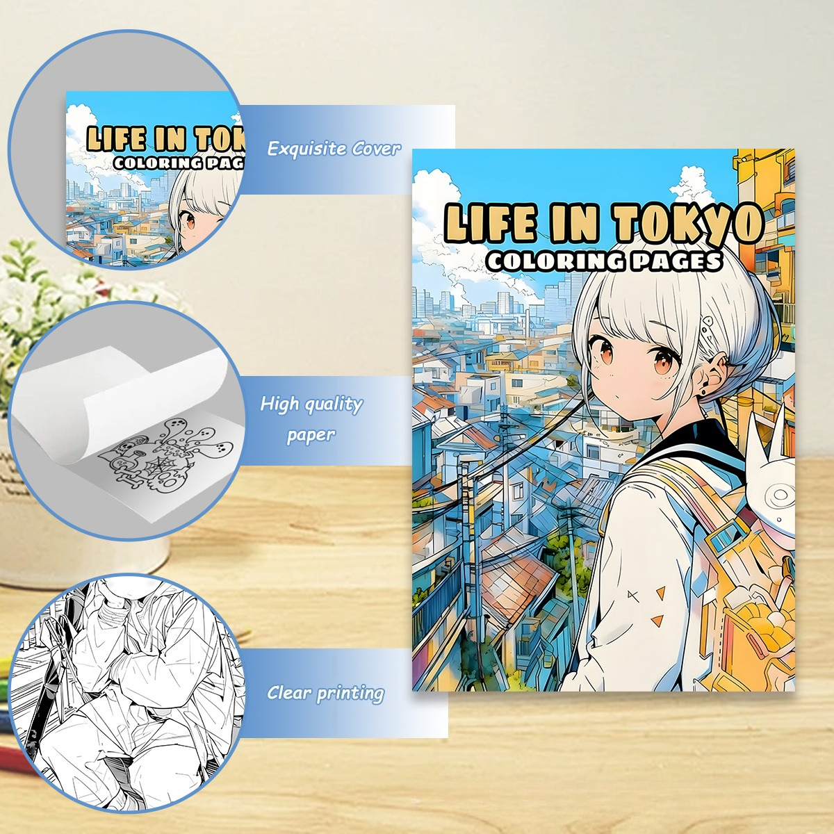 Life in Tokyo Coloring Book 24 – Japanese Lifestyle Books Bewertung und Preis