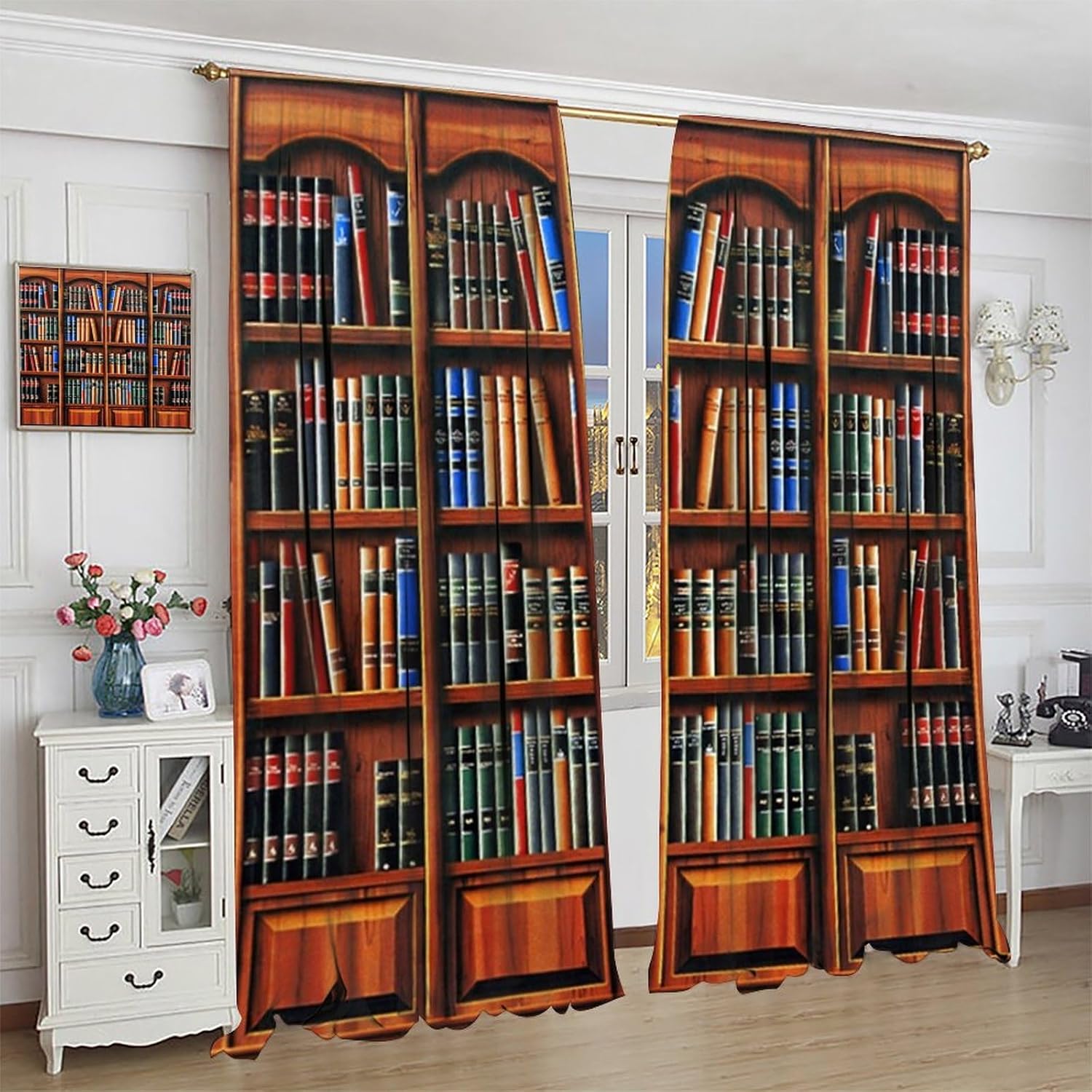 Retro Bookcase Curtains,Vintag – Japanese Lifestyle Books Bewertung und Preis