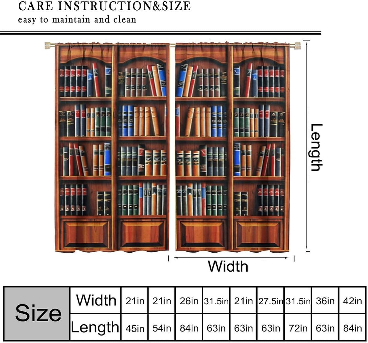 Retro Bookcase Curtains,Vintag – Japanese Lifestyle Books Bewertung und Preis